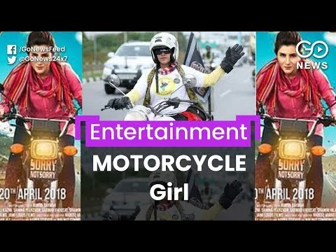 Chica de motocicleta de Pakistán