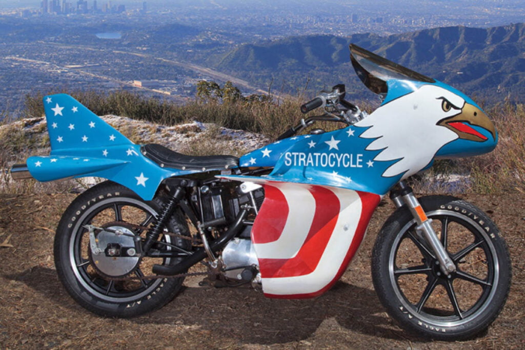 Harley-Davidson Stratocycle: puro patriotismo de Knievel