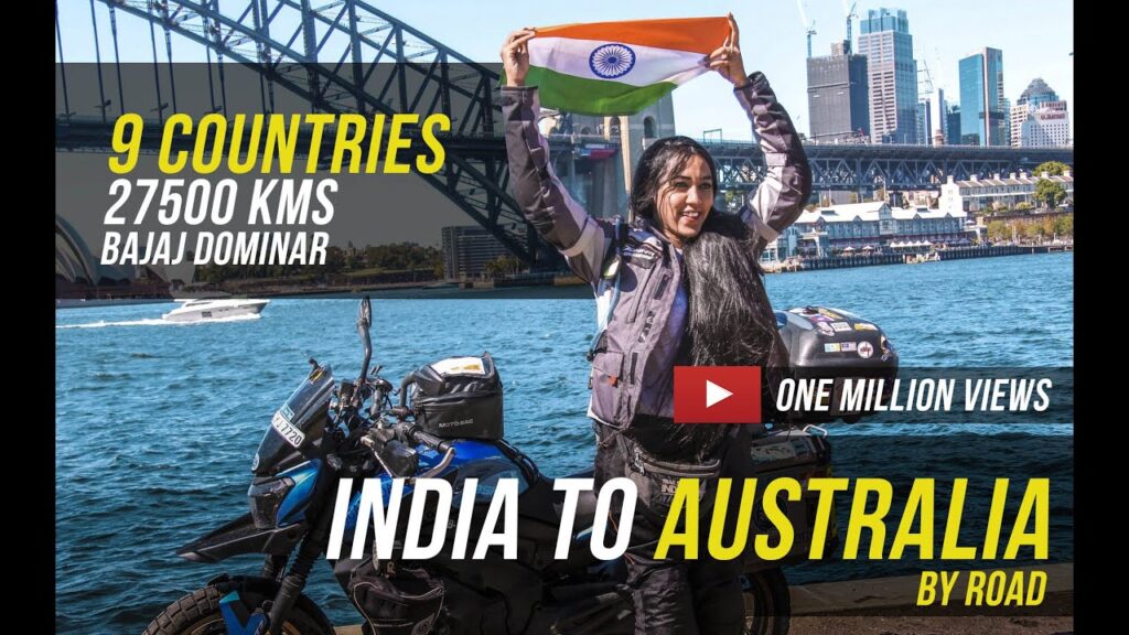 India a Australia en moto |  27,500 kms |  9 paí­ses |  Candida Louis