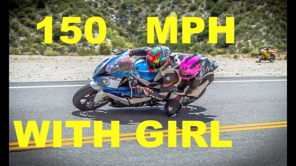La motocicleta alcanza 150 MPH con un PASAJERO (BMW S1000RR)