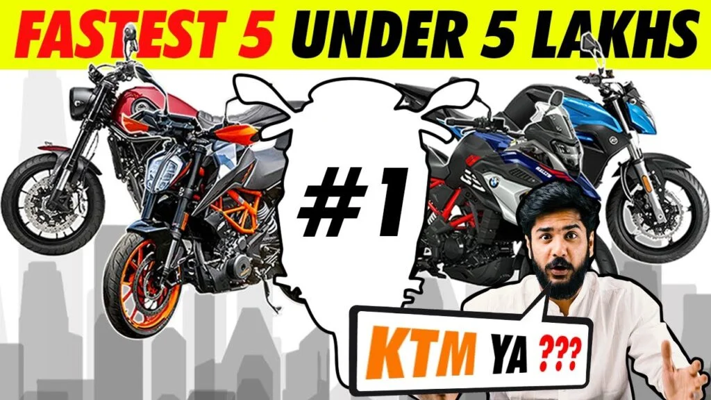 Las 5 bicicletas más rápidas de la India, 2021 |  Menos de 5 mil rupias |  KTM 390 Adventure |  Benelli |  Ninja 400 |  BMW