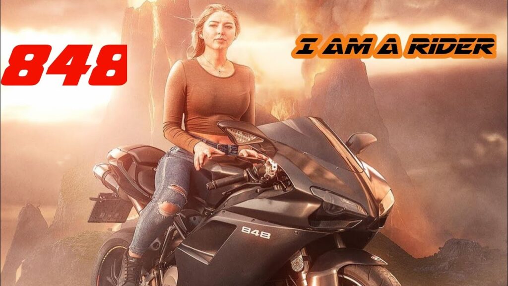 Linda chica montando Superbike |  Mejor motociclista del mundo |  Kale Je Libaas Di Kaka Song |  Carrera de 2M