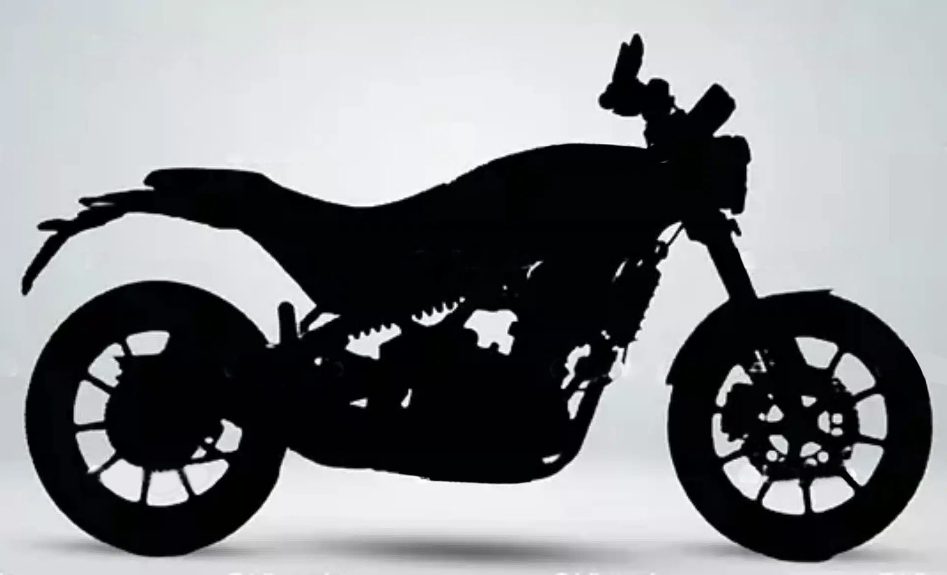 Royal Enfield Guerrilla 450 2025; Renders del posible nuevo modelo.