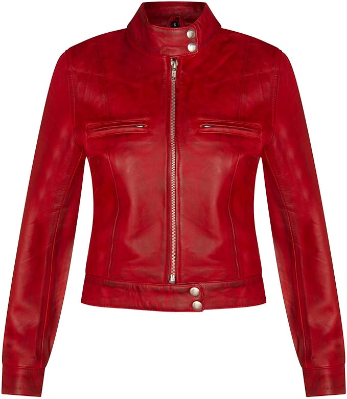 chaqueta moto mujer